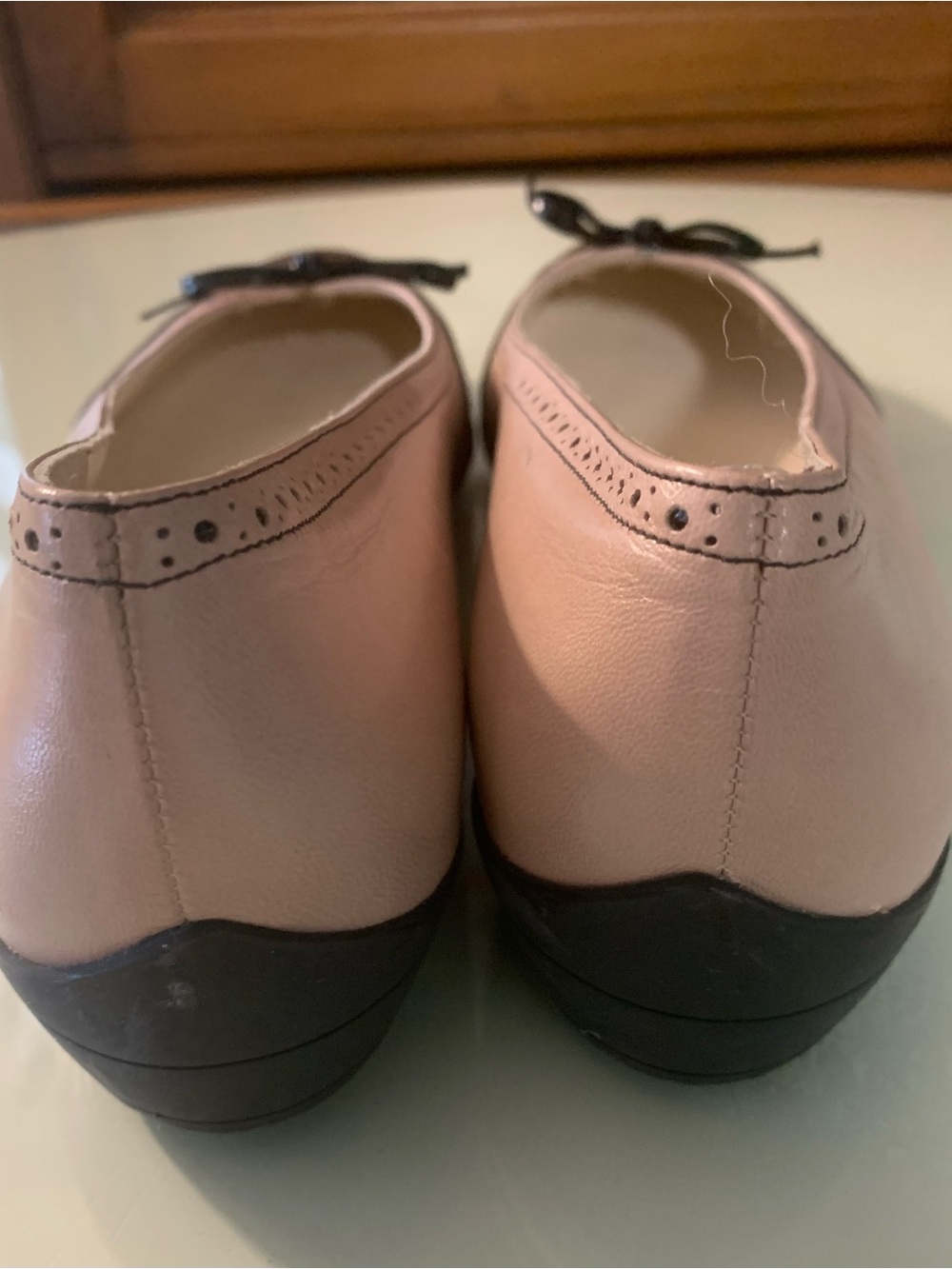 Salvatore Ferragamo Pink and Black Two-Tone Ballet Flats NWOB 9 - Picture 5 of 8